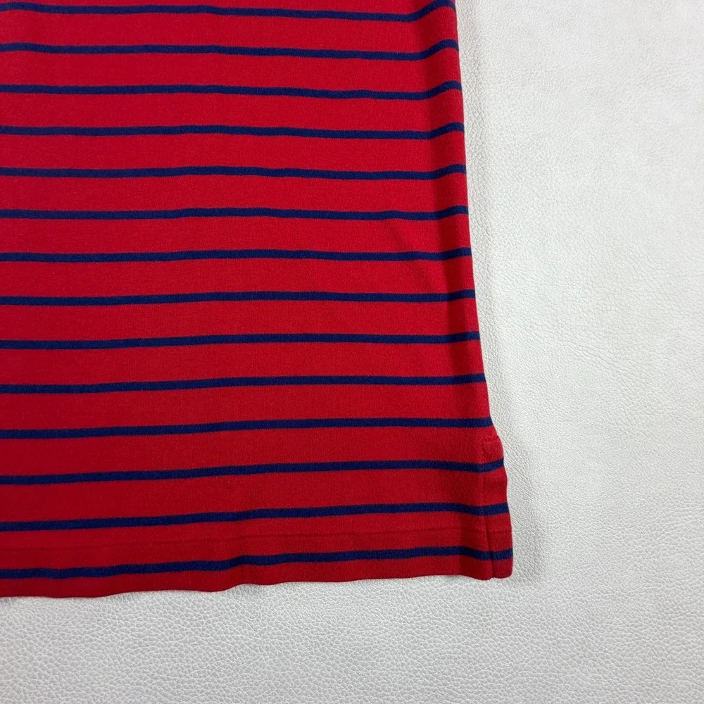 Polo Ralph Lauren Mens XL Classic Fit Red White Blue Striped Short Sleeve Polo